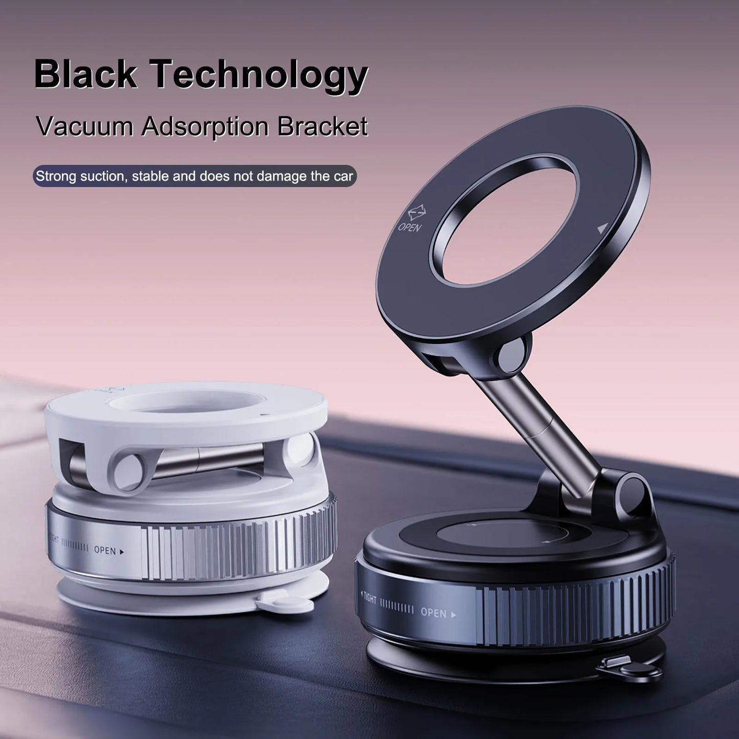 Car Mount Vacuum Magnetic Holder for Mobiles