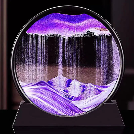 3D Moving Sand Art Glass