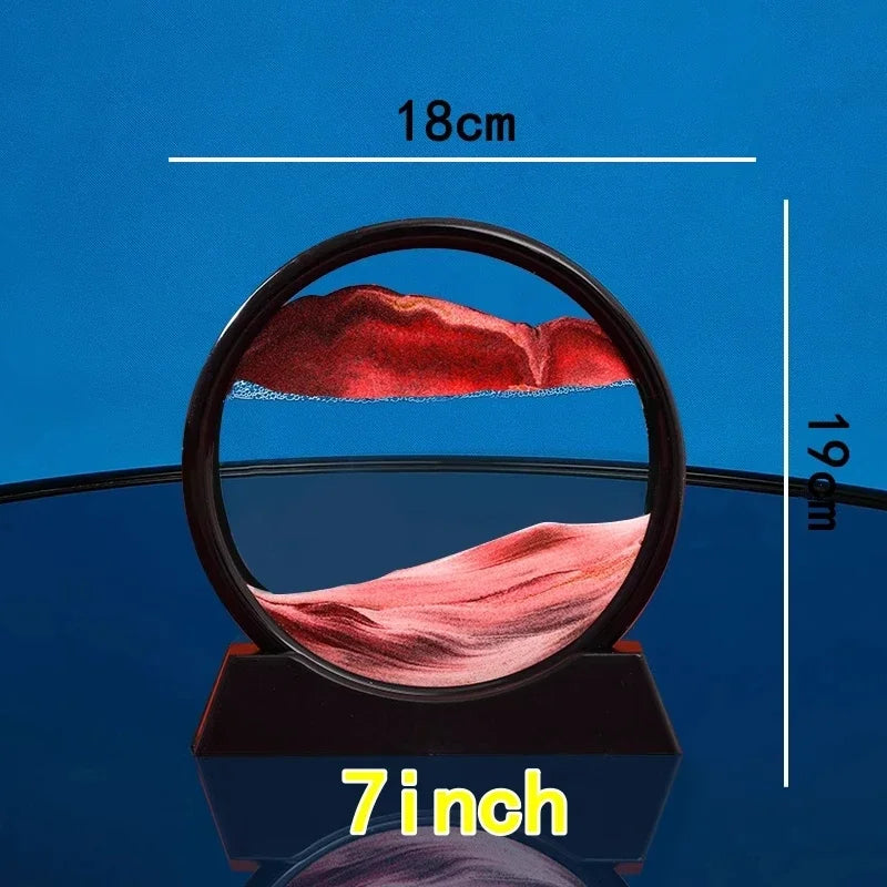 3D Moving Sand Art Glass