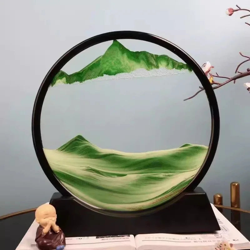 3D Moving Sand Art Glass