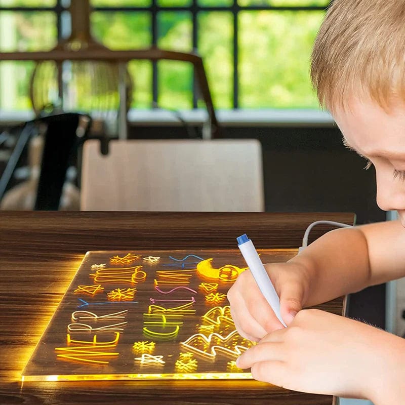 Erasable LED Drawing Board with Night Light
