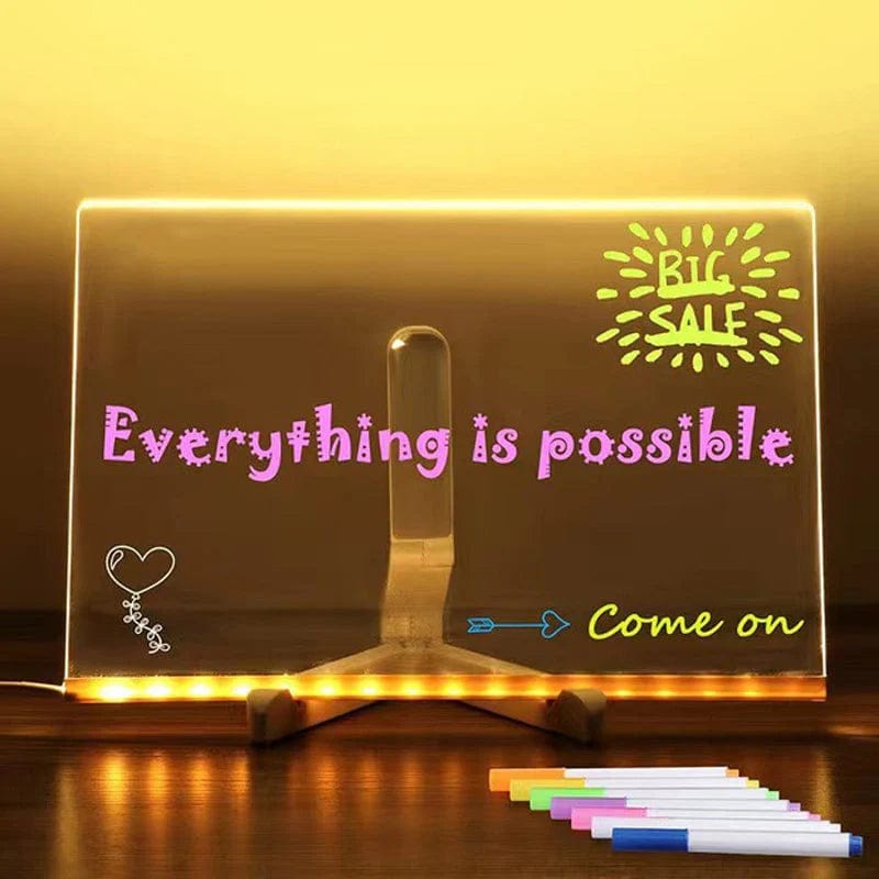Erasable LED Drawing Board with Night Light