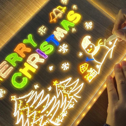Erasable LED Drawing Board with Night Light