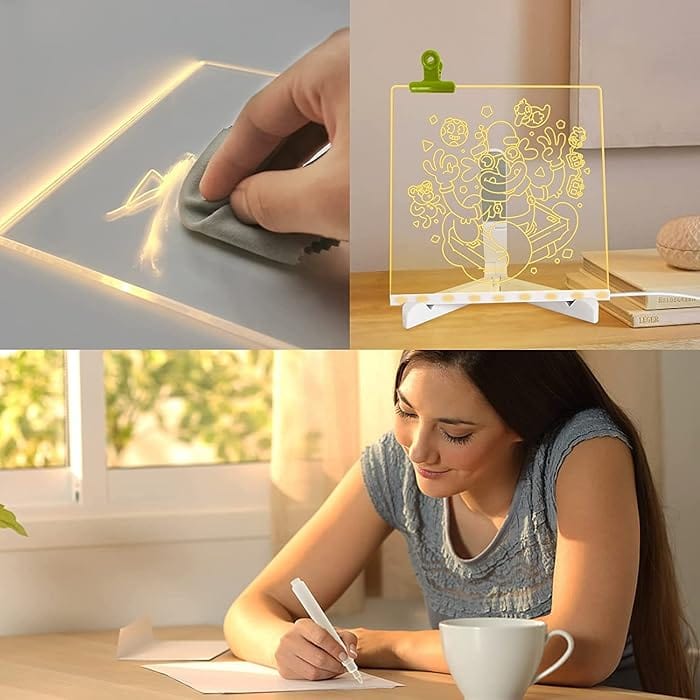 Erasable LED Drawing Board with Night Light