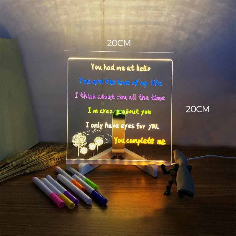 Erasable LED Drawing Board with Night Light