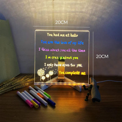 Erasable LED Drawing Board with Night Light